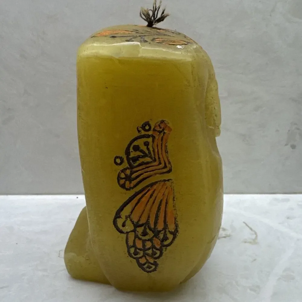 Vintage 1969 Hallmark Wax Owl Candle 7.25